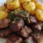 Garlic Butter Steak Bites and Potatoes: A Flavorful Delight! Garlic Butter Steak Bites and Potatoes