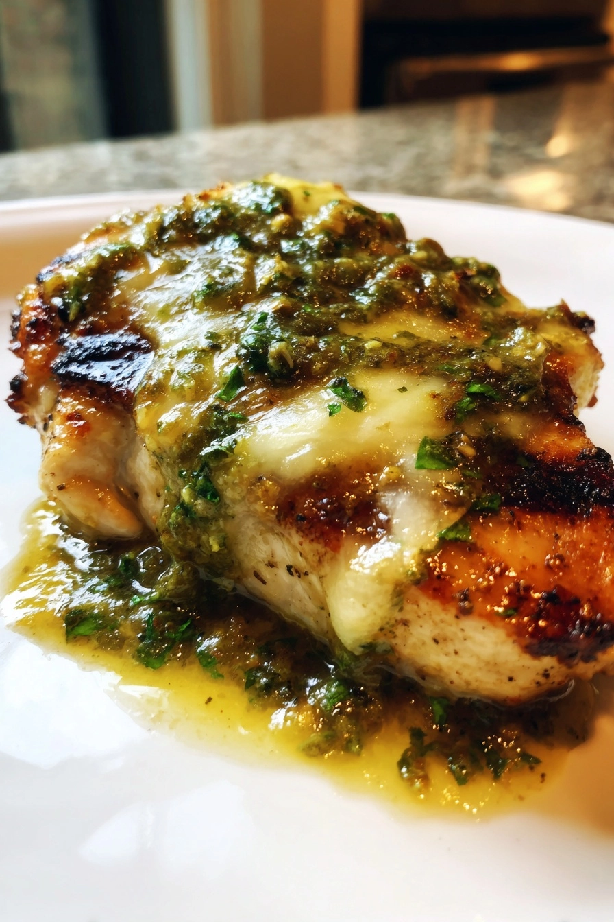 Grilled Salsa Verde Pepper Jack Chicken