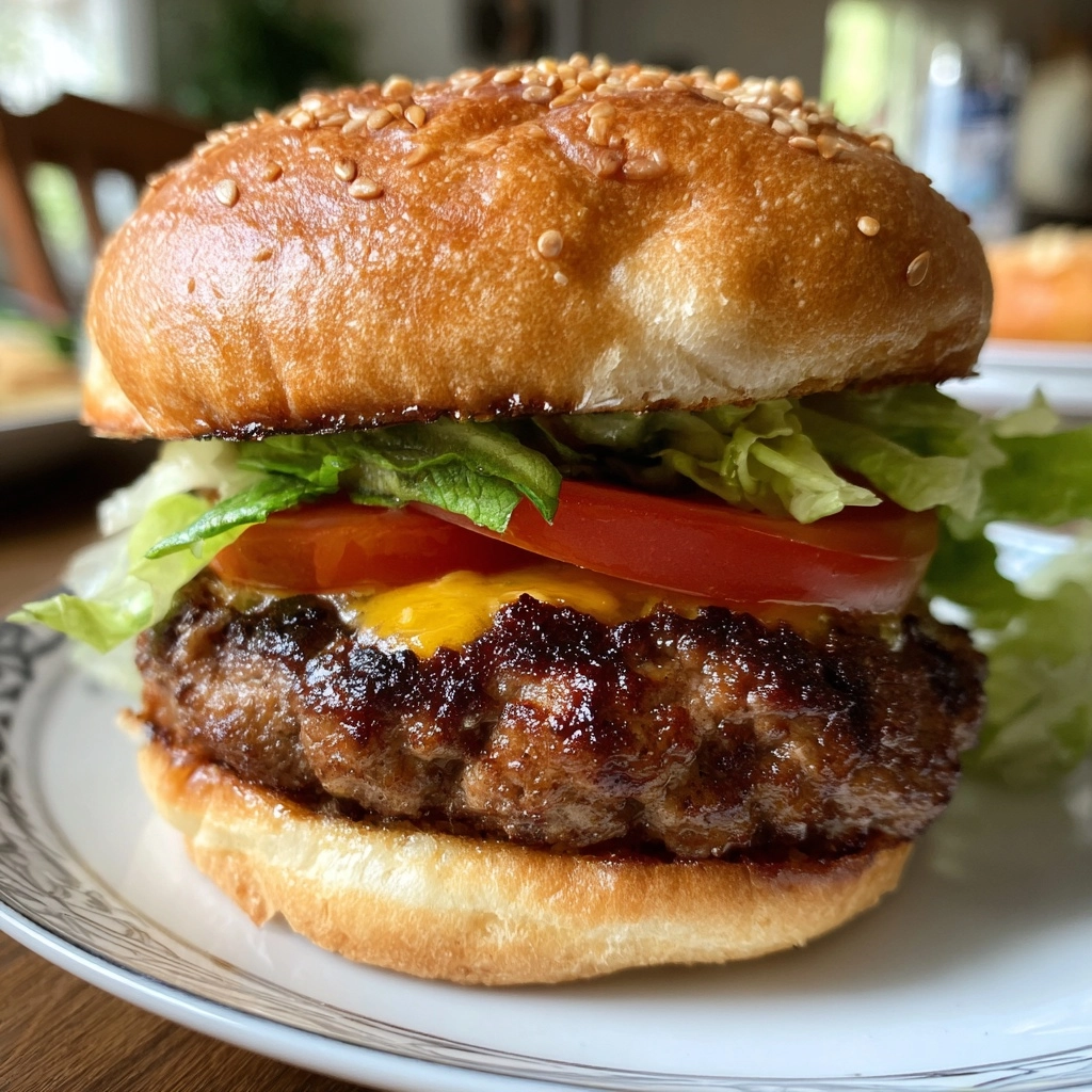 Homemade Ground Beef Burger Patties