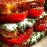Irresistible Tomato Sandwich with Creamy Dill Surprise Awaits! Irresistible Tomato Sandwich with Creamy Dill Surprise