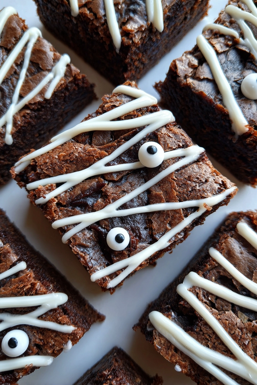 Mummy Brownies: A Spooktacular Treat for Halloween! Mummy Brownies