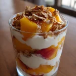 Peach Cottage Cheese Parfait