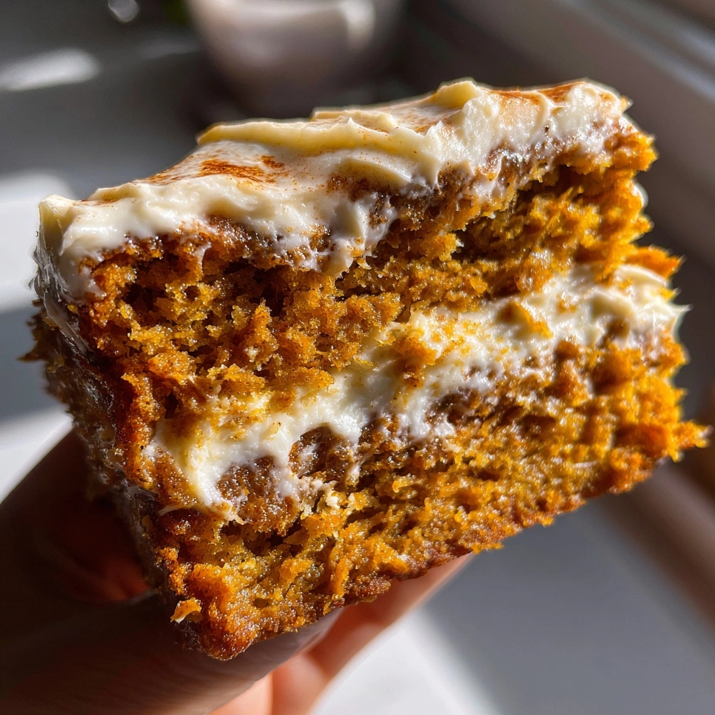 Pumpkin Cake with Cinnamon Cream Cheese Frosting