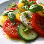 Refreshing Cucumber Caprese Salad That Will Delight You! Refreshing Cucumber Caprese Salad