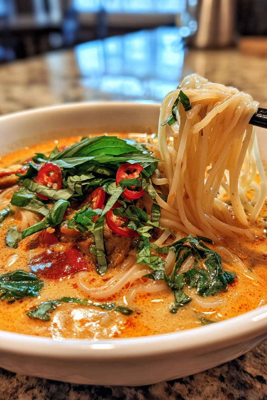 Thai Red Curry Noodle Soup