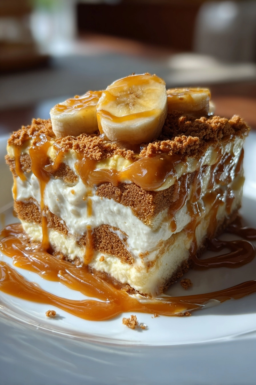 The Best Biscoff Banana Pudding with Caramel You’ll Love! The Best Biscoff Banana Pudding with Caramel