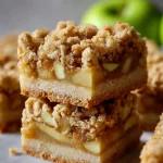 apple crisp shortbread bars
