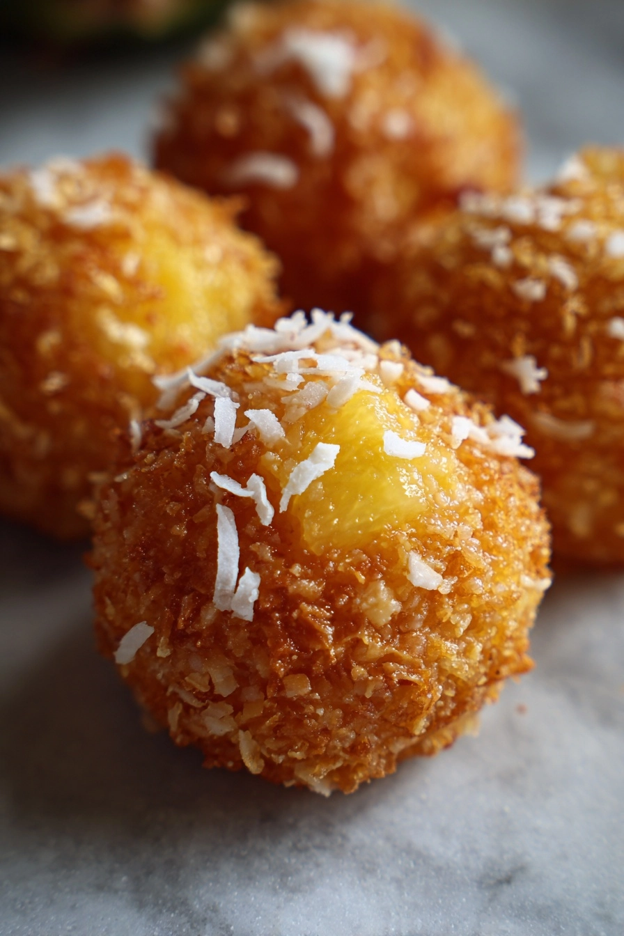 coconut cashew pineapple bites