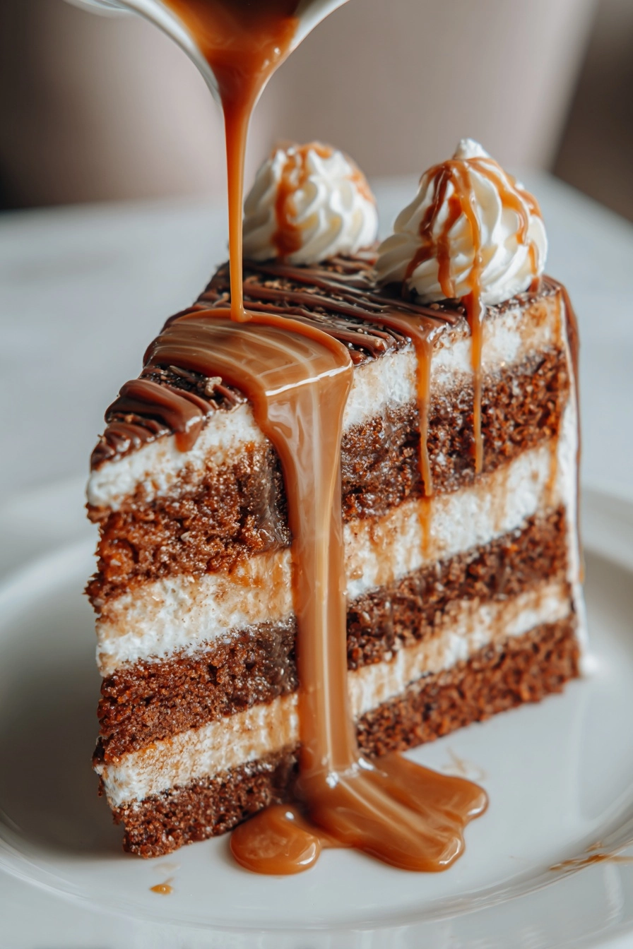 salted caramel espresso cake