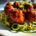 Turkey meatballs zucchini noodles: A healthy twist! turkey meatballs zucchini noodles