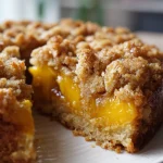 vegan peach crumb cake