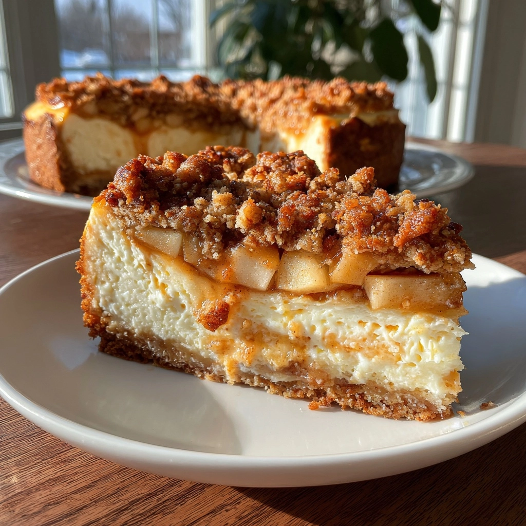 Apple Crisp Cheesecake Delight: A Sweet Must-Try Recipe! Apple Crisp Cheesecake Delight