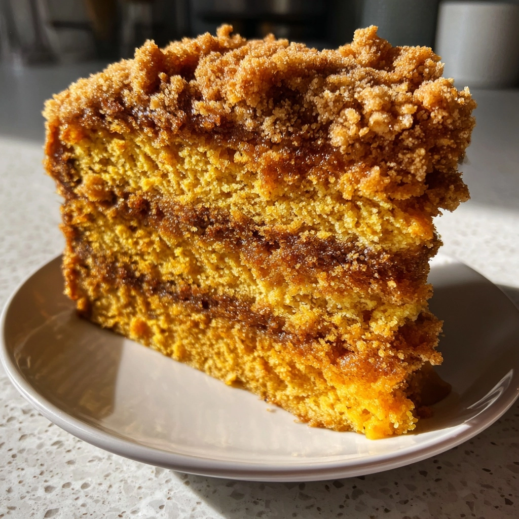 Best Moist Pumpkin Coffee Crumble Cake