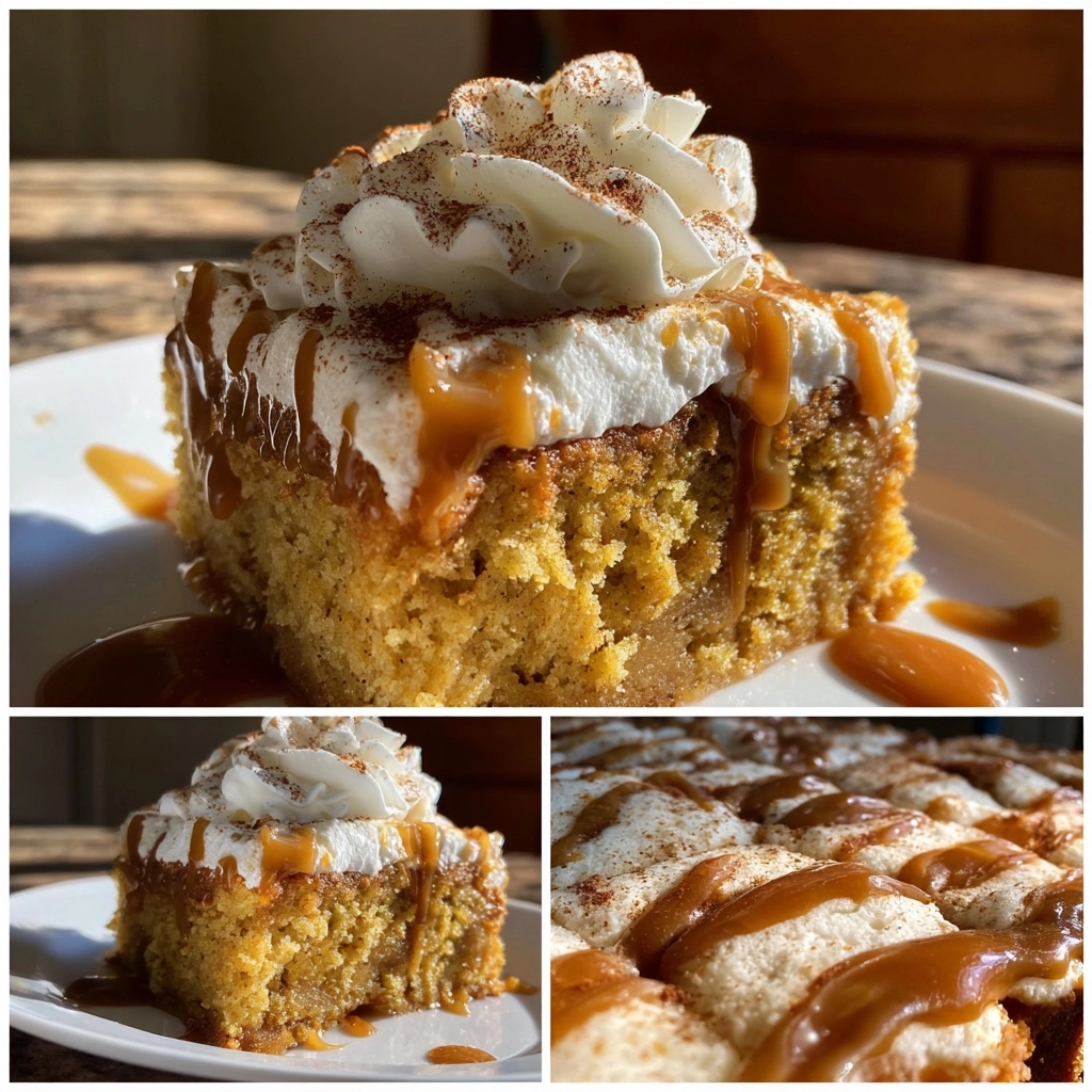 Caramel Pumpkin Poke Cake: Your New Fall Favorite Recipe! Caramel Pumpkin Poke Cake