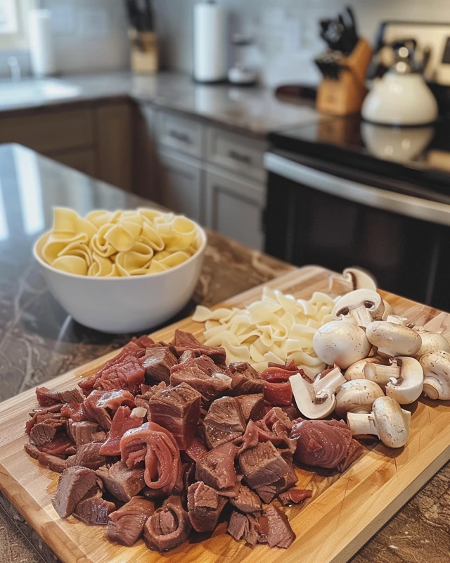 Beef Stroganoff Crockpot: Effortless Flavor in Every Bite! Ingredients for Beef Stroganoff Crockpot