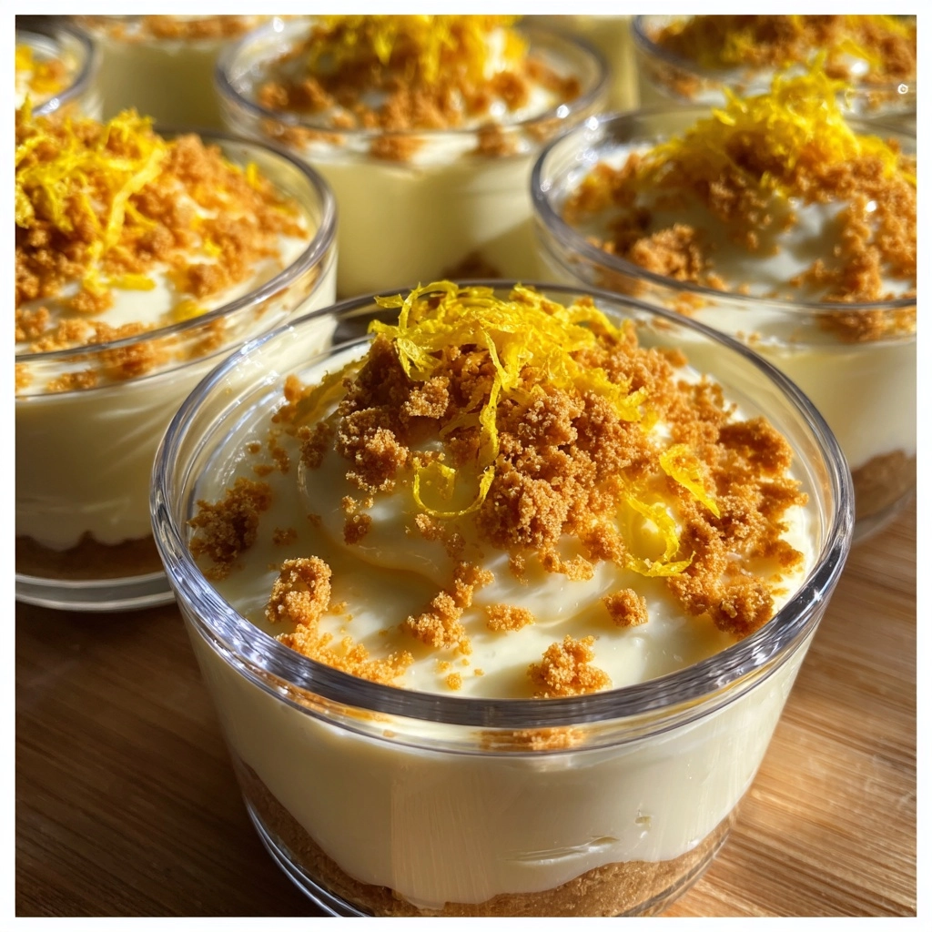 No‑Bake Lemon Cheesecake Cups