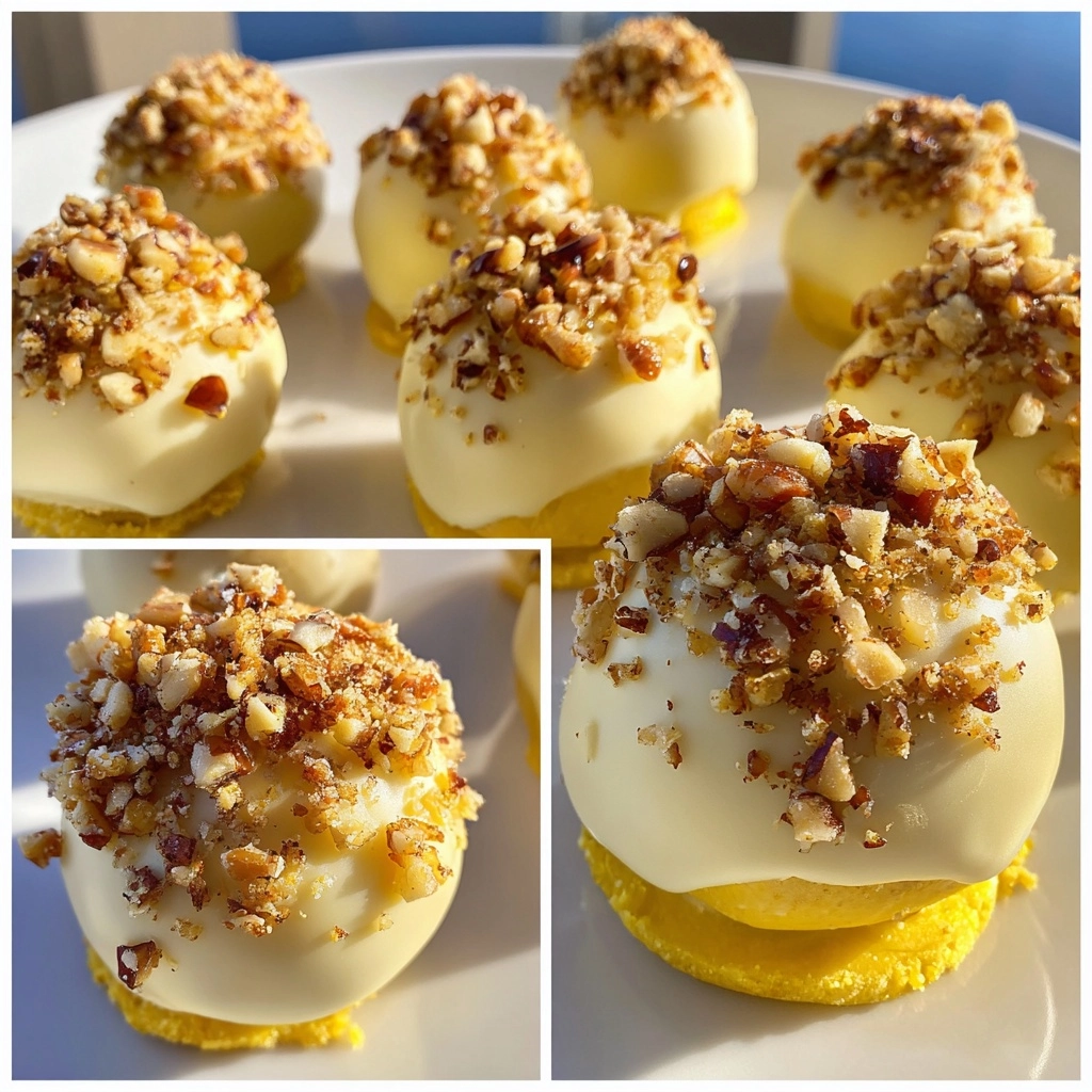 Pineapple Banana “Cake Pops” with Pecan Crunch