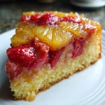 Pineapple Strawberry Upside‑Down Cake