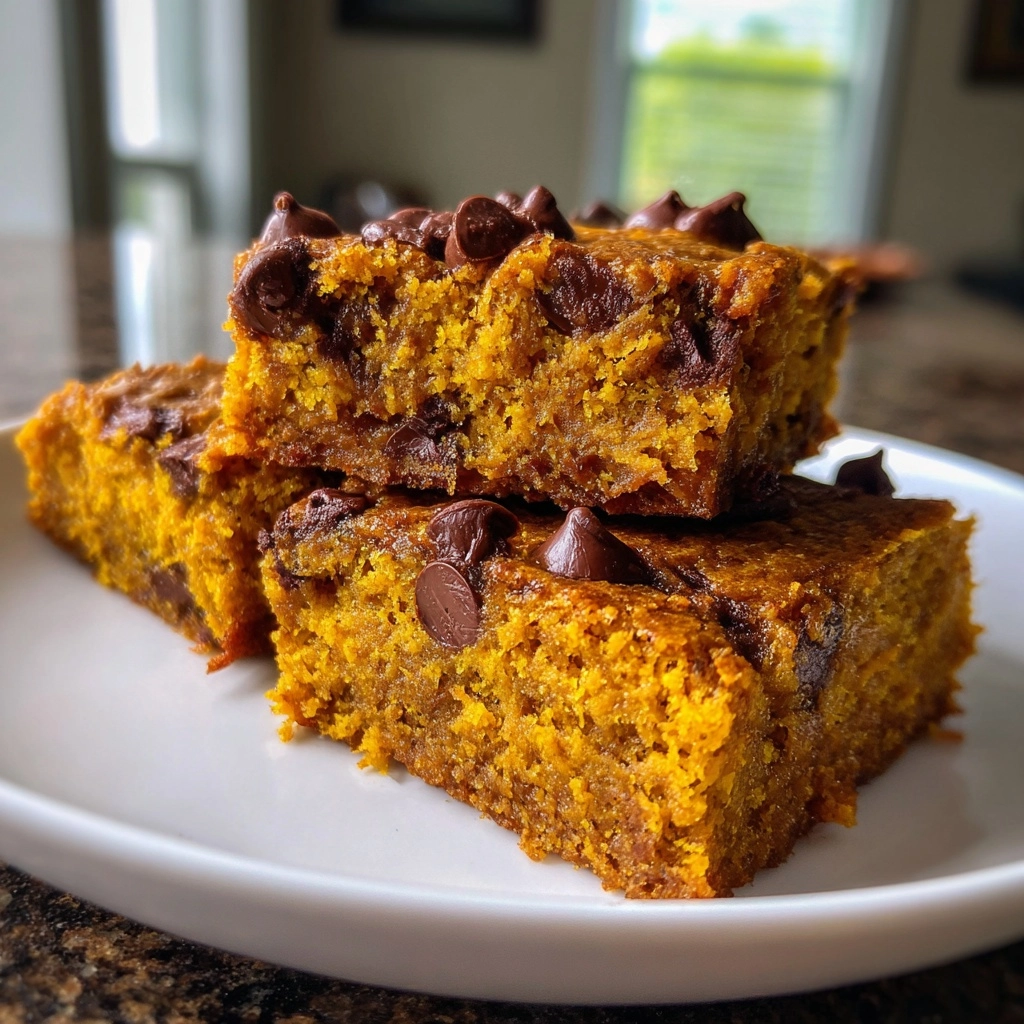 Pumpkin Bars with Chocolate Chips: A Delicious Fall Treat! Pumpkin Bars with Chocolate Chips