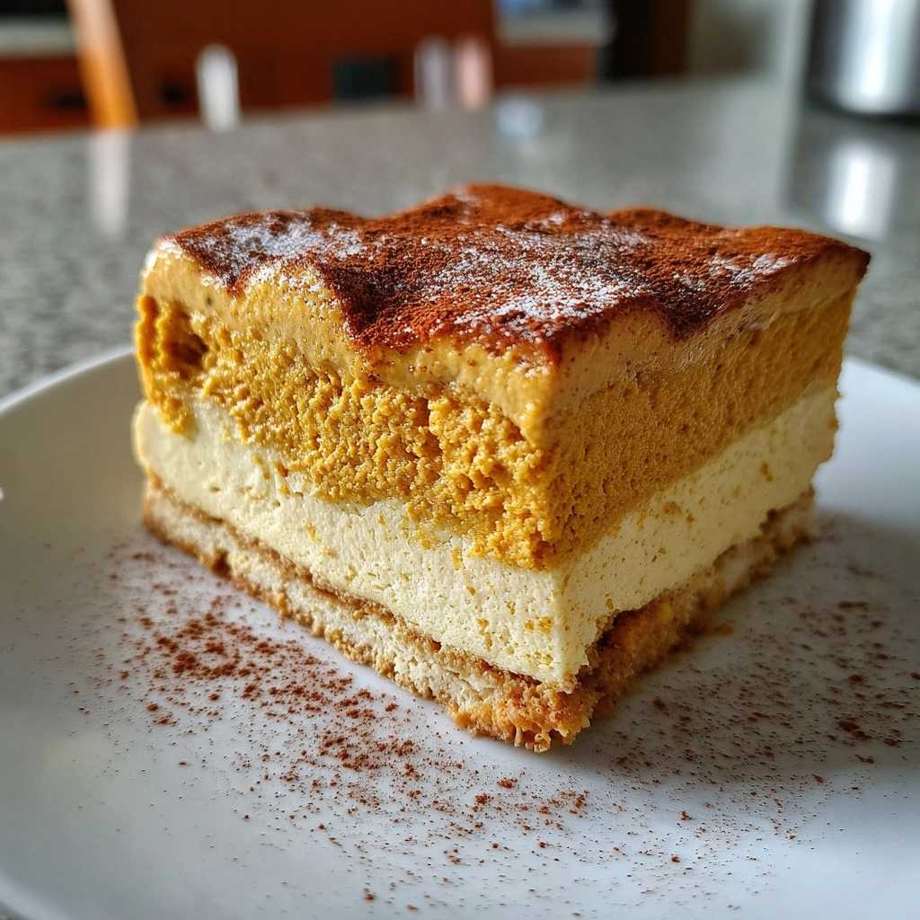 Pumpkin Magic Custard Cake
