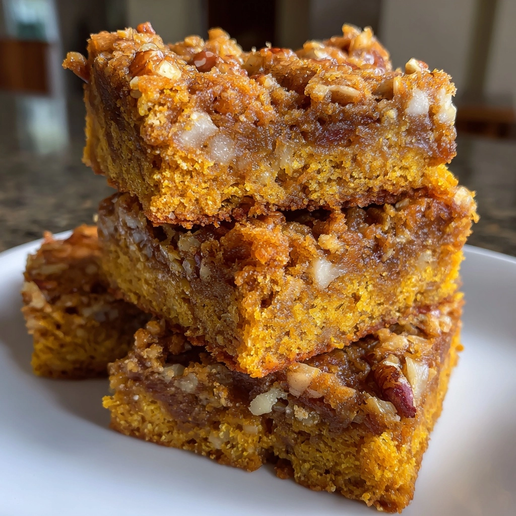 Pumpkin Pecan Blondies