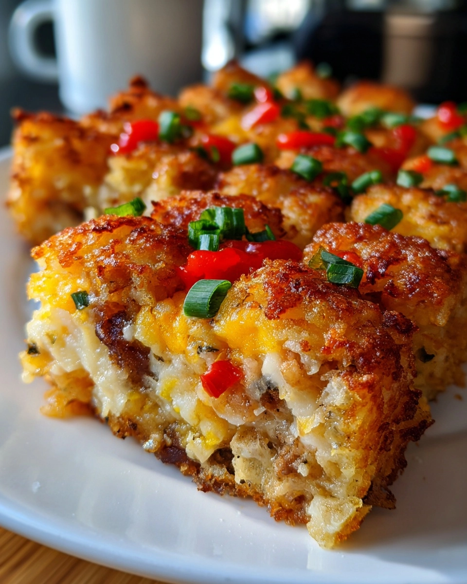 Vegan Tater Tot Breakfast Casserole - This Savory Vegan