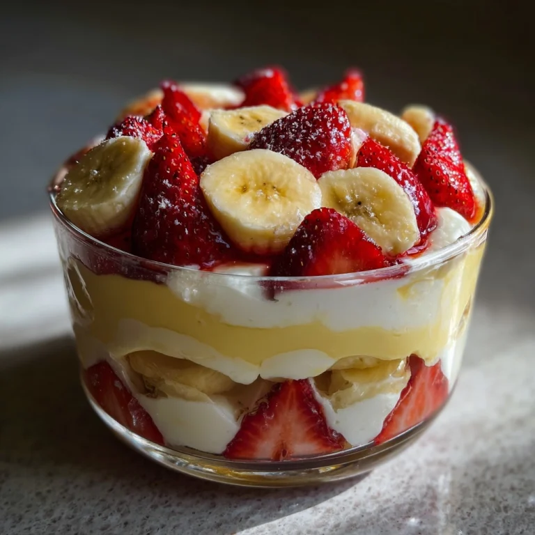 Strawberry Banana Pudding Dream no bake strawberry banana pudding