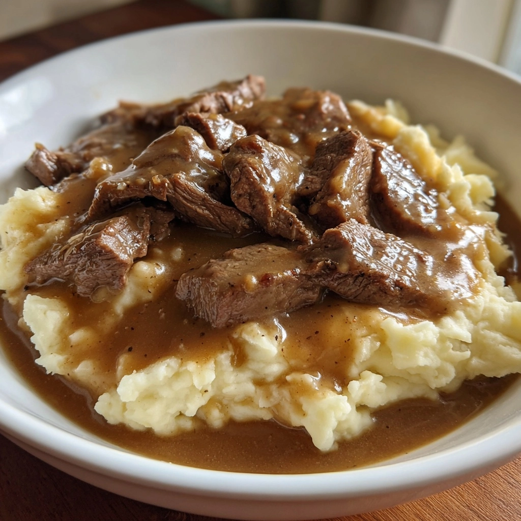 slow cooker round steak and gravy