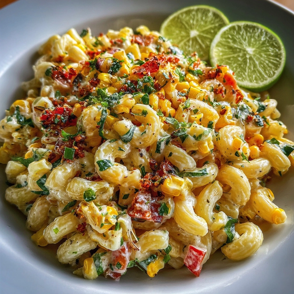 Street corn pasta salad that everyone will crave! street corn pasta salad