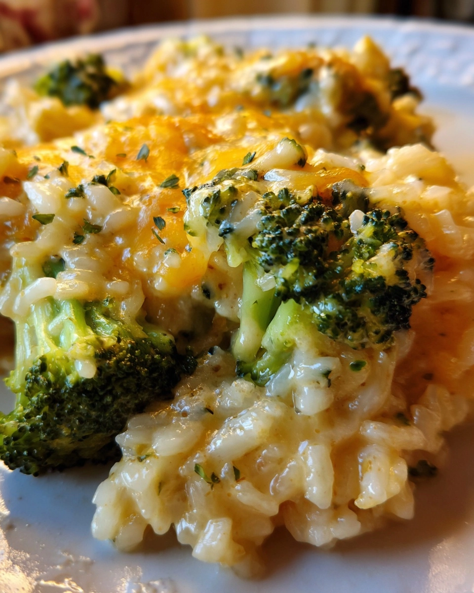 Broccoli Cheese Rice Casserole