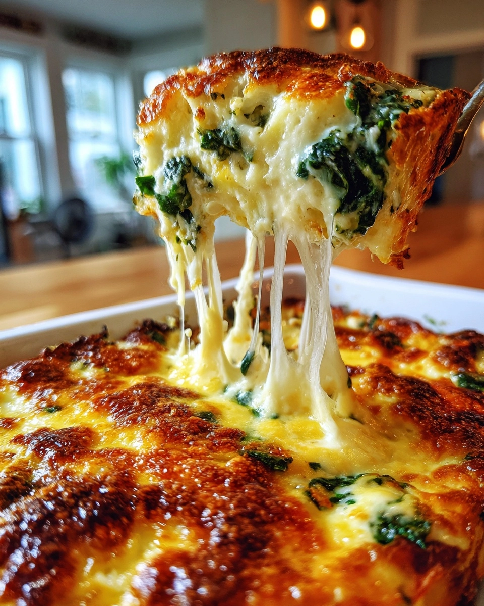 Cheesy Italian Spinach Bake: A Delicious Family Favorite! Cheesy Italian Spinach Bake