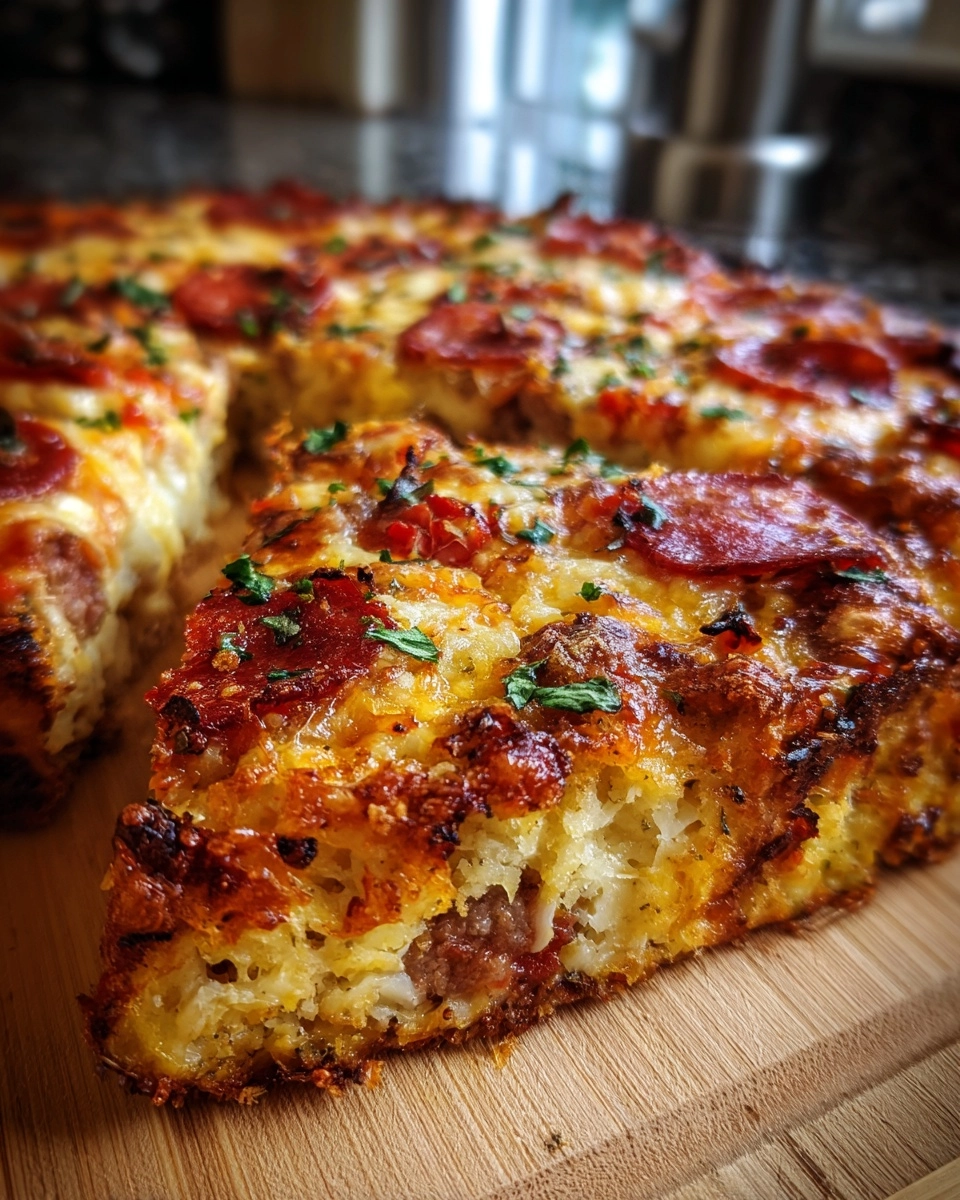 Easy Low-Carb Keto Crustless Pizza Casserole
