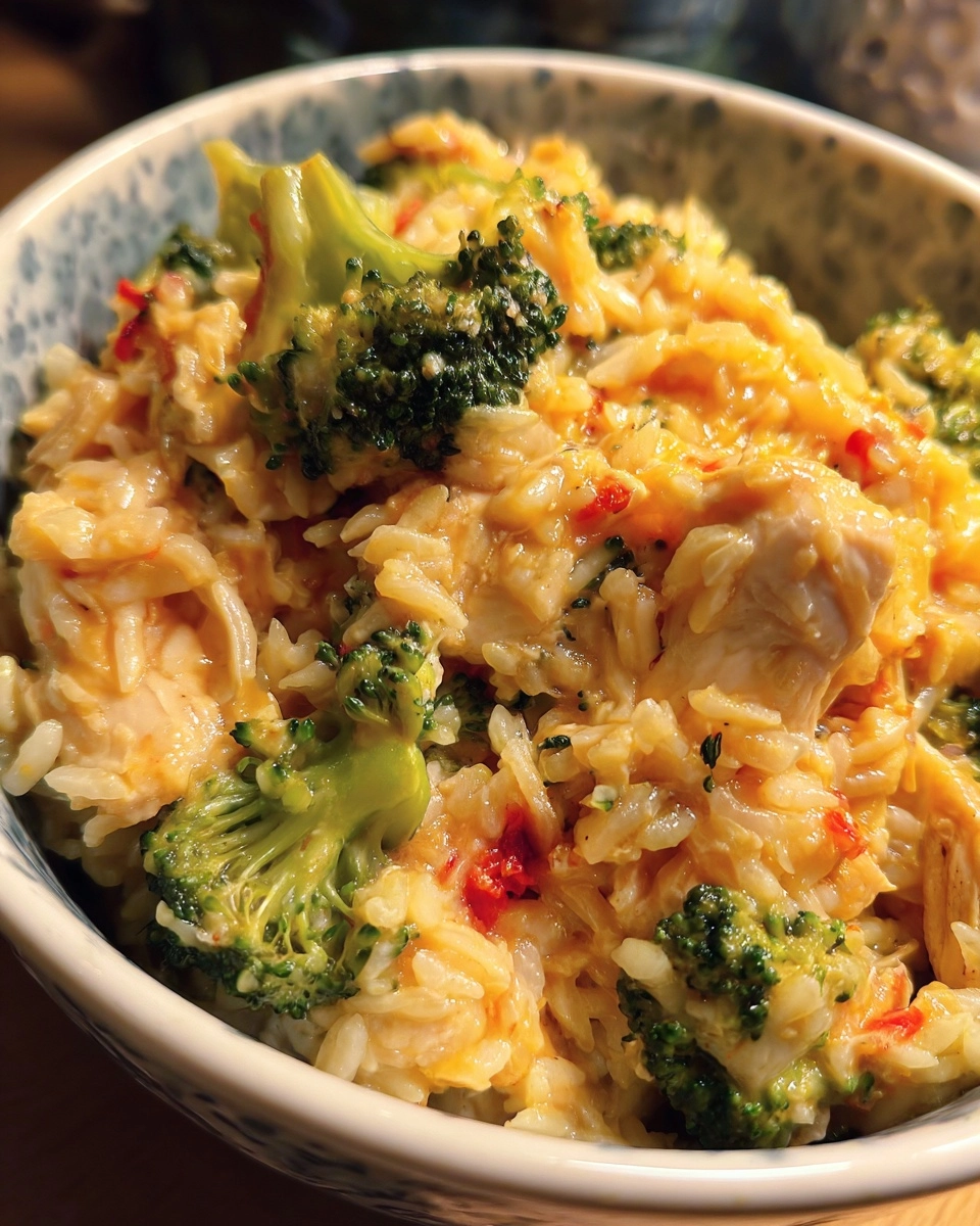 Healthy Crockpot Broccoli Chicken and Rice