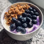 High Protein Blueberry Yogurt Bowl