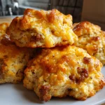 Keto Sausage and Cheese Biscuits