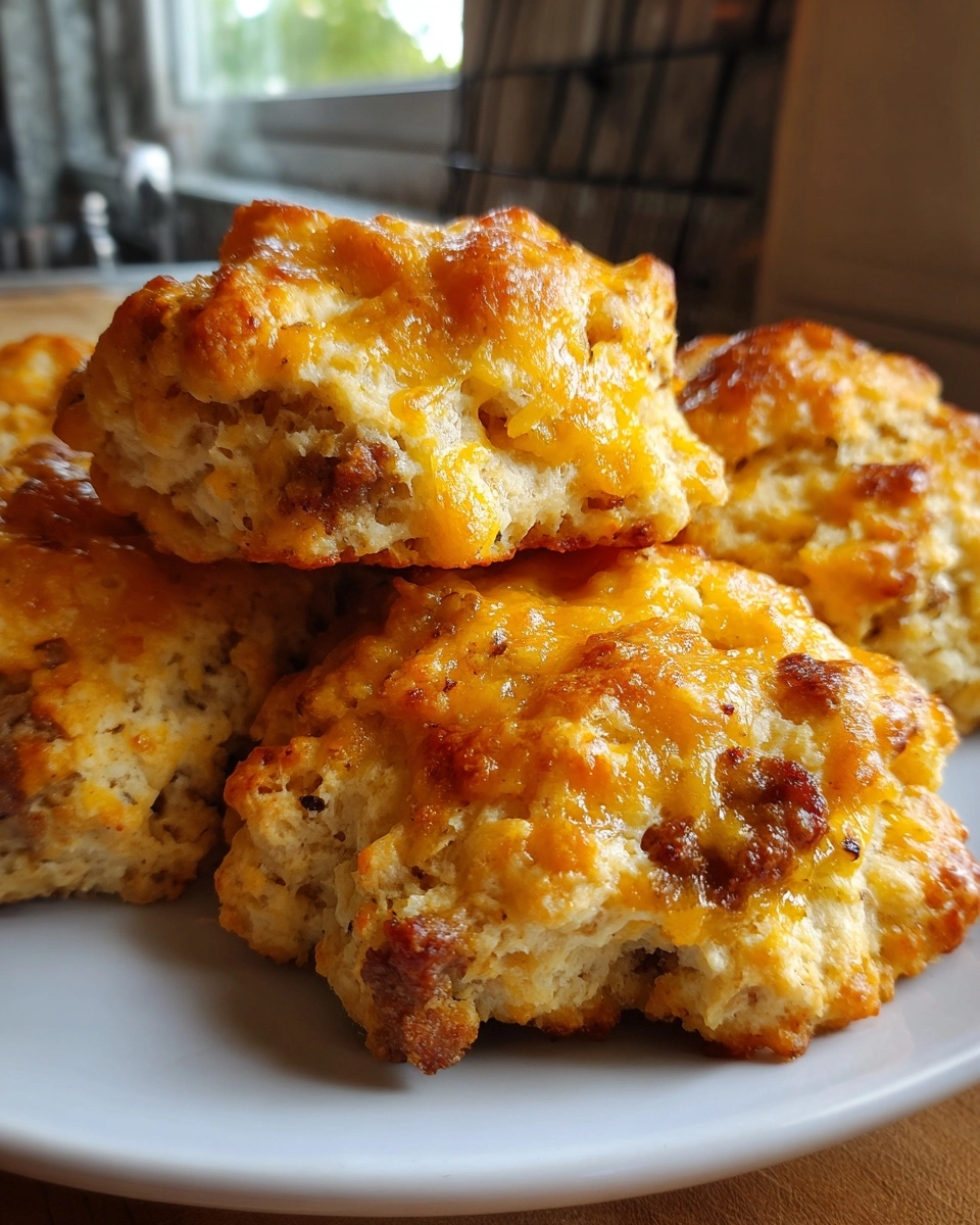 Keto Sausage and Cheese Biscuits