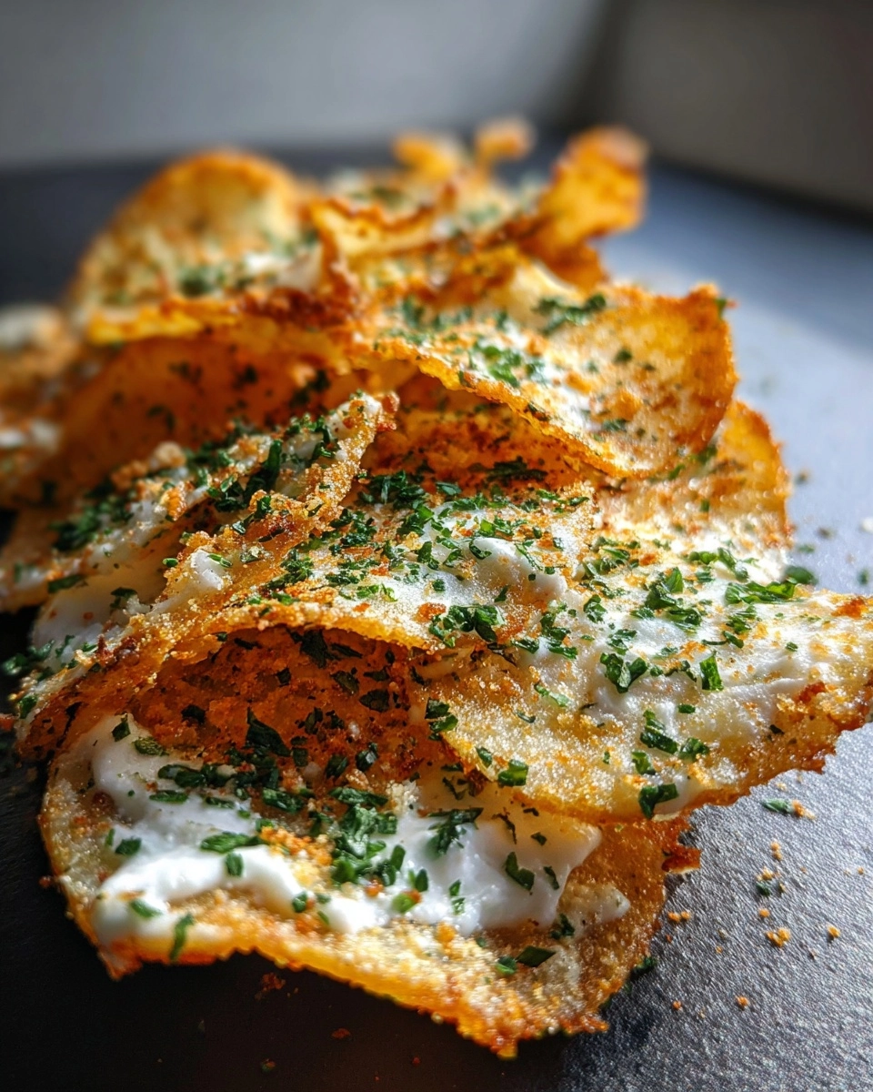 Low Calorie Sour Cream & Onion Potato Chips Delight! Low Calorie Sour Cream & Onion Potato Chips