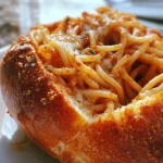 Spaghetti Garlic Bread Bowls: A Delicious Twist Awaits! Spaghetti Garlic Bread Bowls