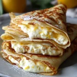 lemon ricotta stuffed crepes