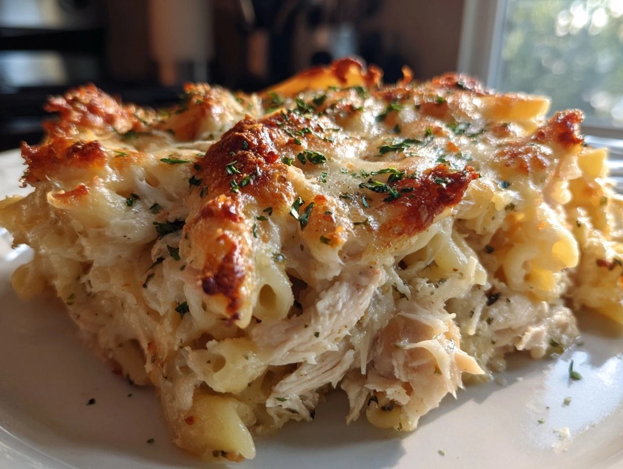 Creamy Chicken Alfredo Bake