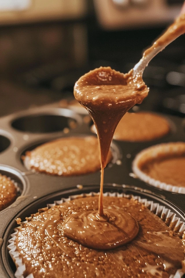 How to Prepare Banana Muffins Step 5 Fill Muffin Cups