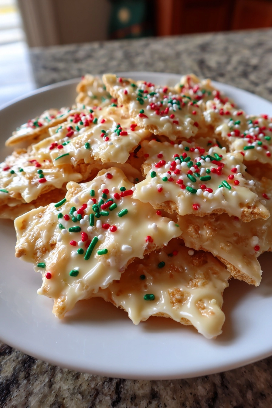 Indulge in Irresistible White Chocolate Christmas Crack Delight!