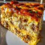 Mexican Cheesy Sausage and Egg Casserole