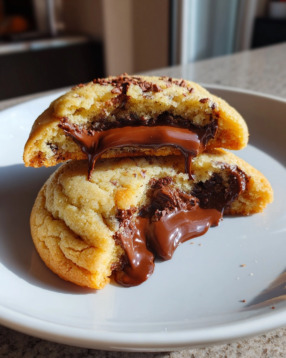 Nutella Stuffed Cookies