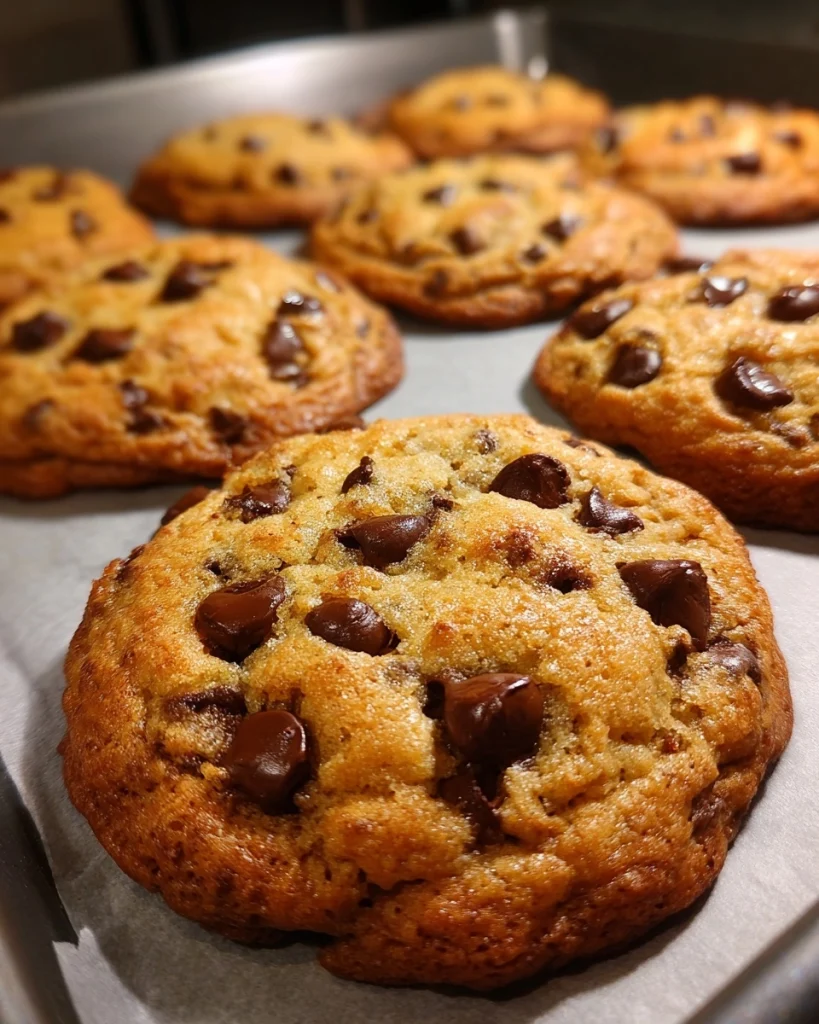 Pan Chocolate Chip Cookies