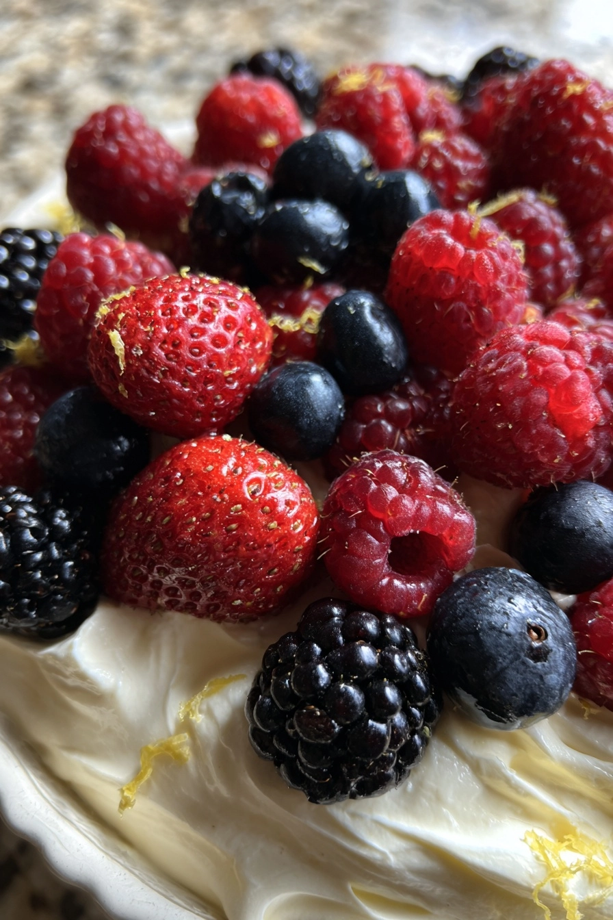 Sweeten Your Day with Fresh Berries and Honey Lemon Mascarpone Cream for Two!
