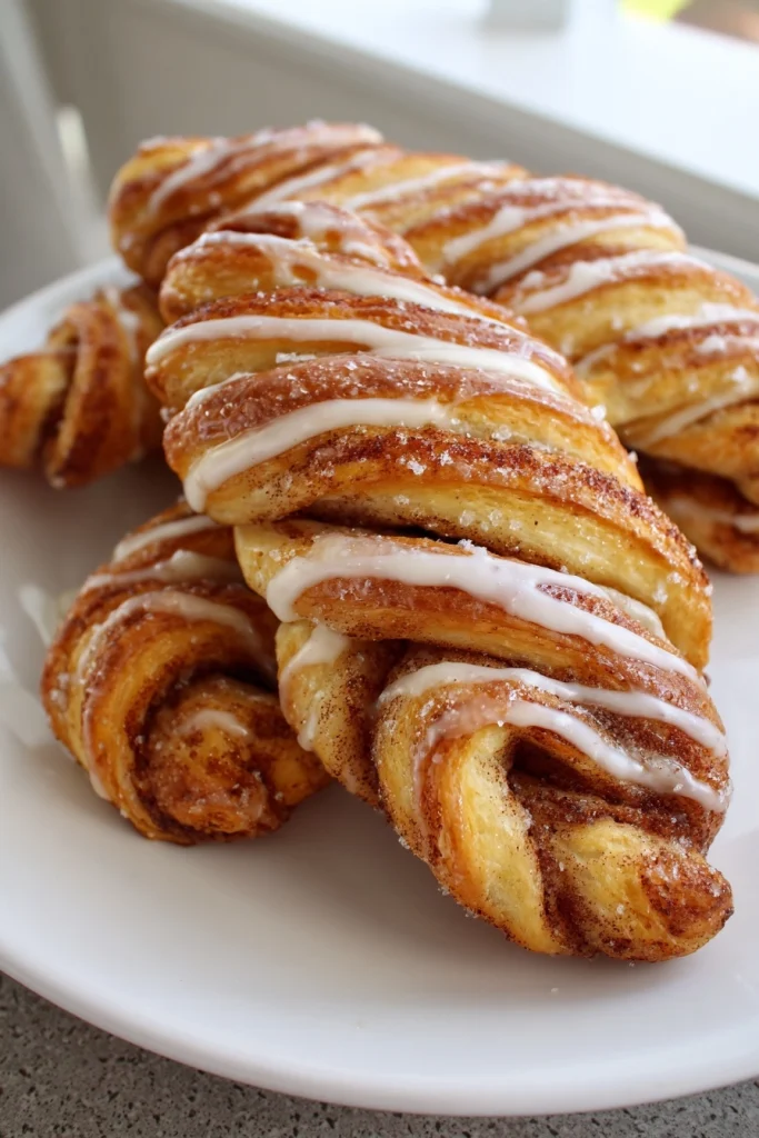 Crescent Roll Cinnamon Twists