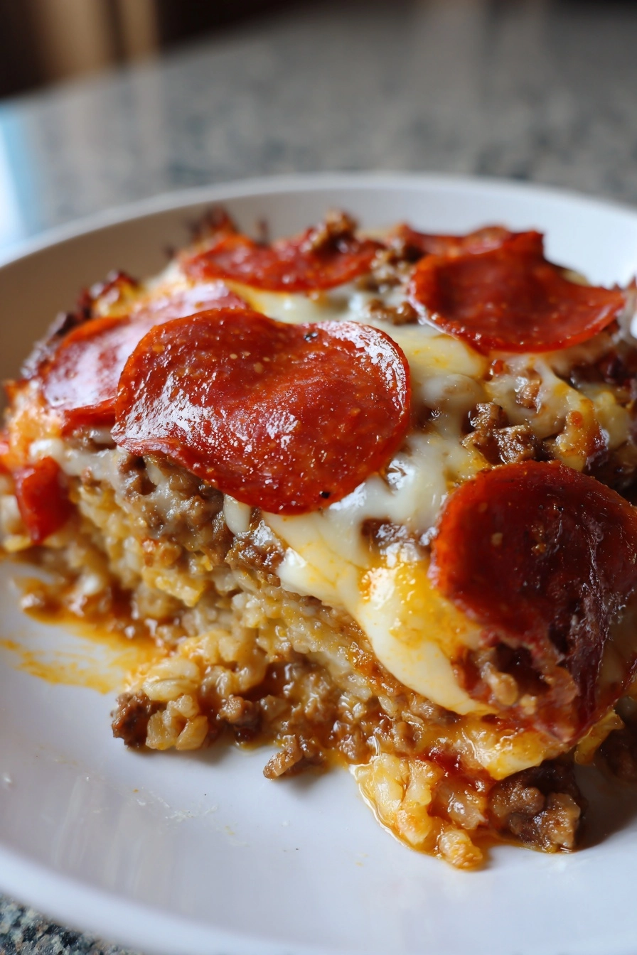 Pizza Casserole Low Carb