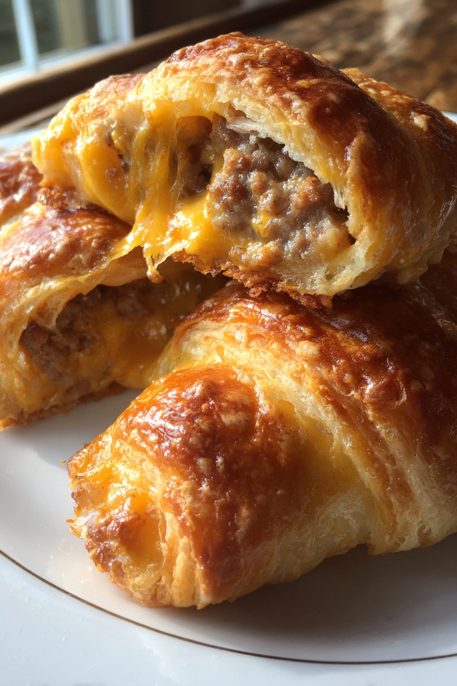 Sausage Cream Cheese Crescent Bake