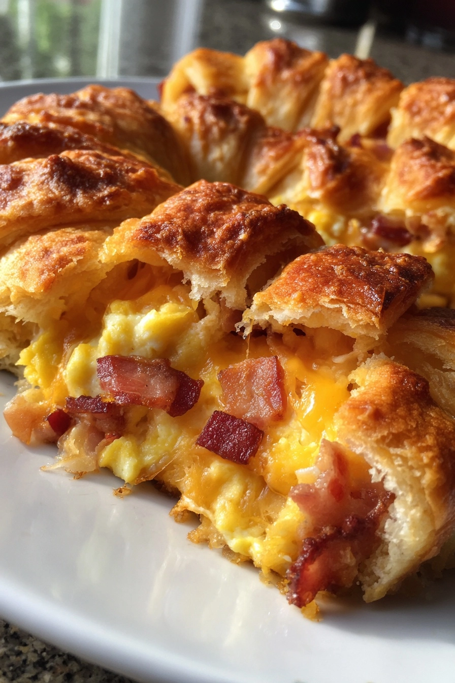 Crescent Roll Breakfast Braid